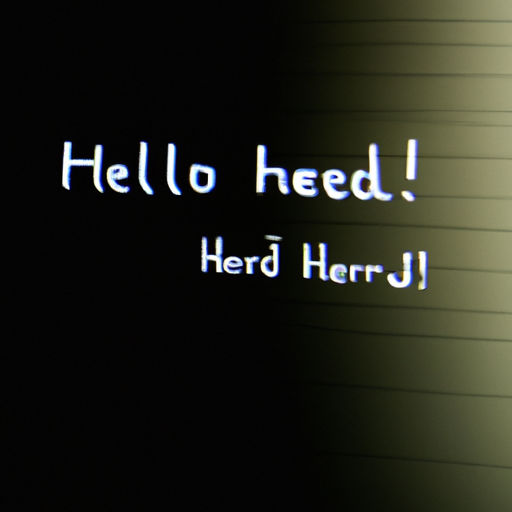 Developing the Hello, World! script